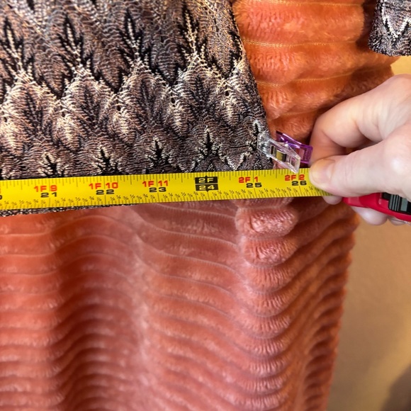 Chico's Black and Gold Patterned very lightweight jacket. - Picture 4 of 9